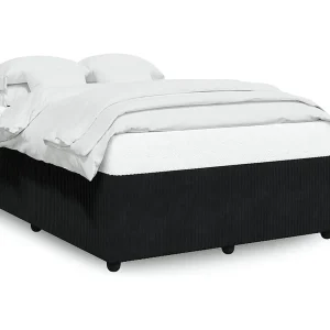 Bedframe zonder matras 140×200 cm fluweel zwart Bedframe zonder matras 140×200 cm fluweel zwart