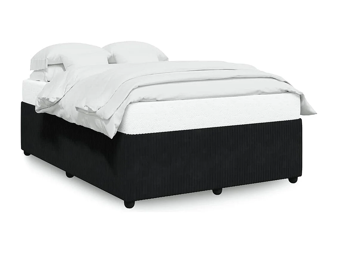 Bedframe zonder matras 140x200 cm fluweel zwart