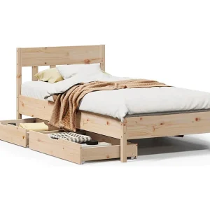 Bedframe zonder matras massief grenenhout 90×190 cm Bedframe zonder matras massief grenenhout 90×190 cm