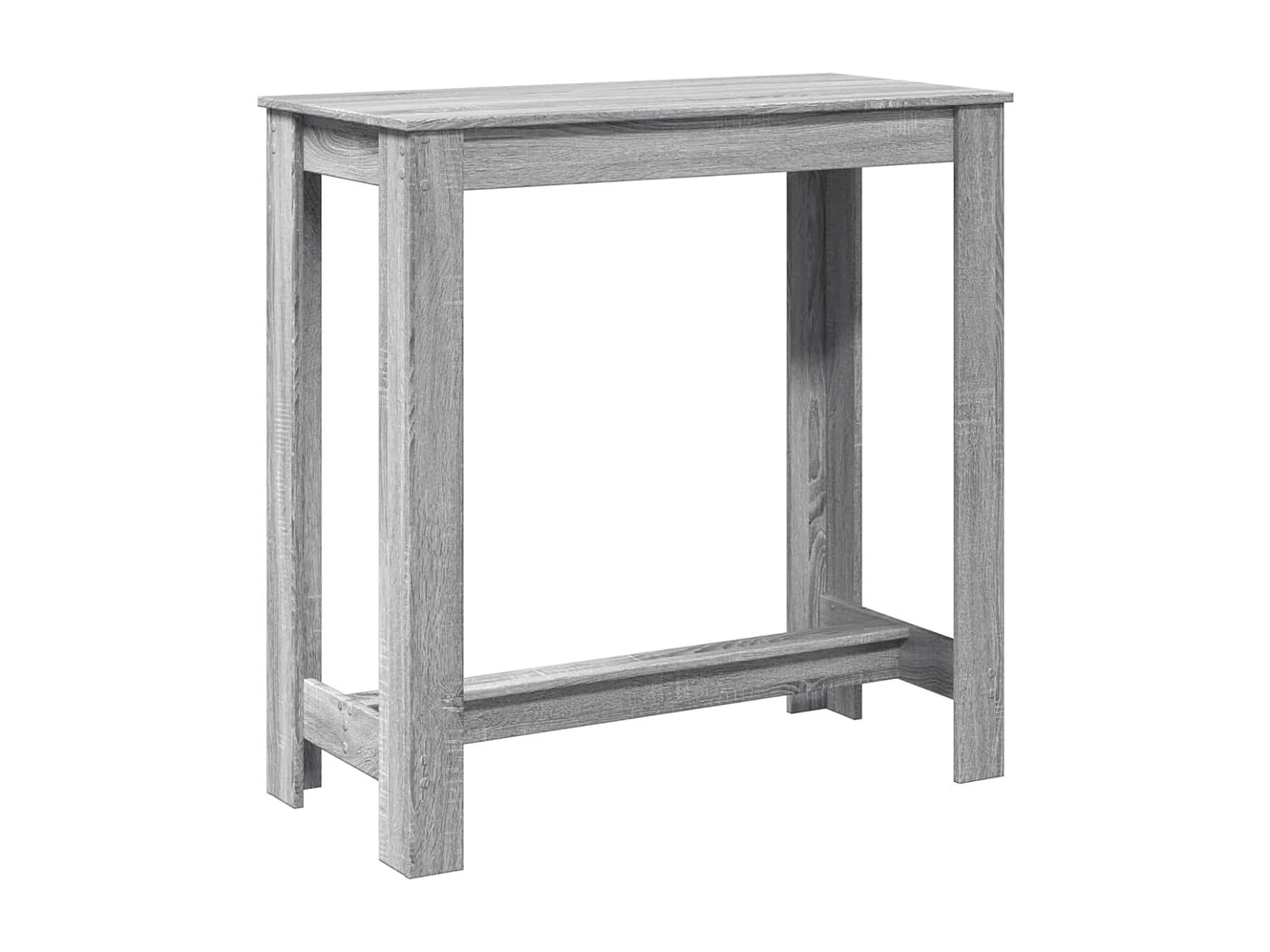 Bartafel 102x50x103,5 cm bewerkt hout grijs sonoma eikenkleurig