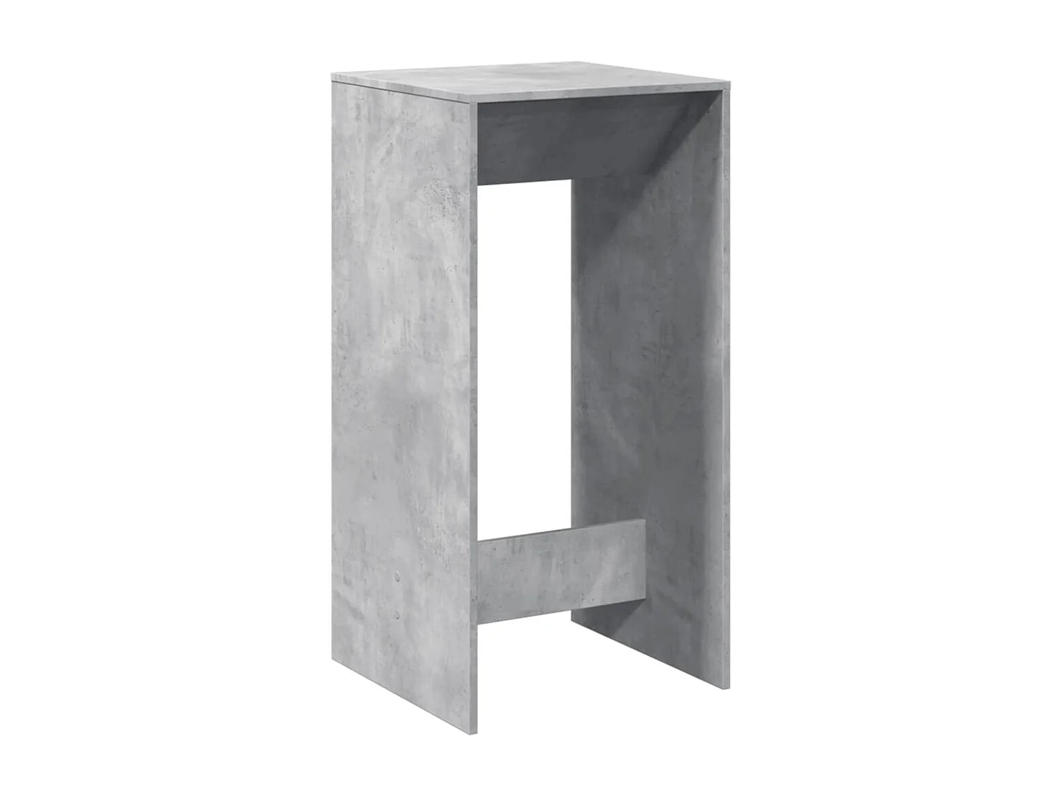 Bartafel 51x50x103,5 cm bewerkt hout betongrijs