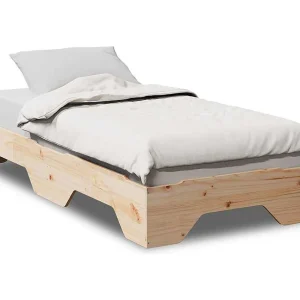 Bedframe zonder matras stapelbaar 75×190 cm massief hout Bedframe zonder matras stapelbaar 75×190 cm massief hout