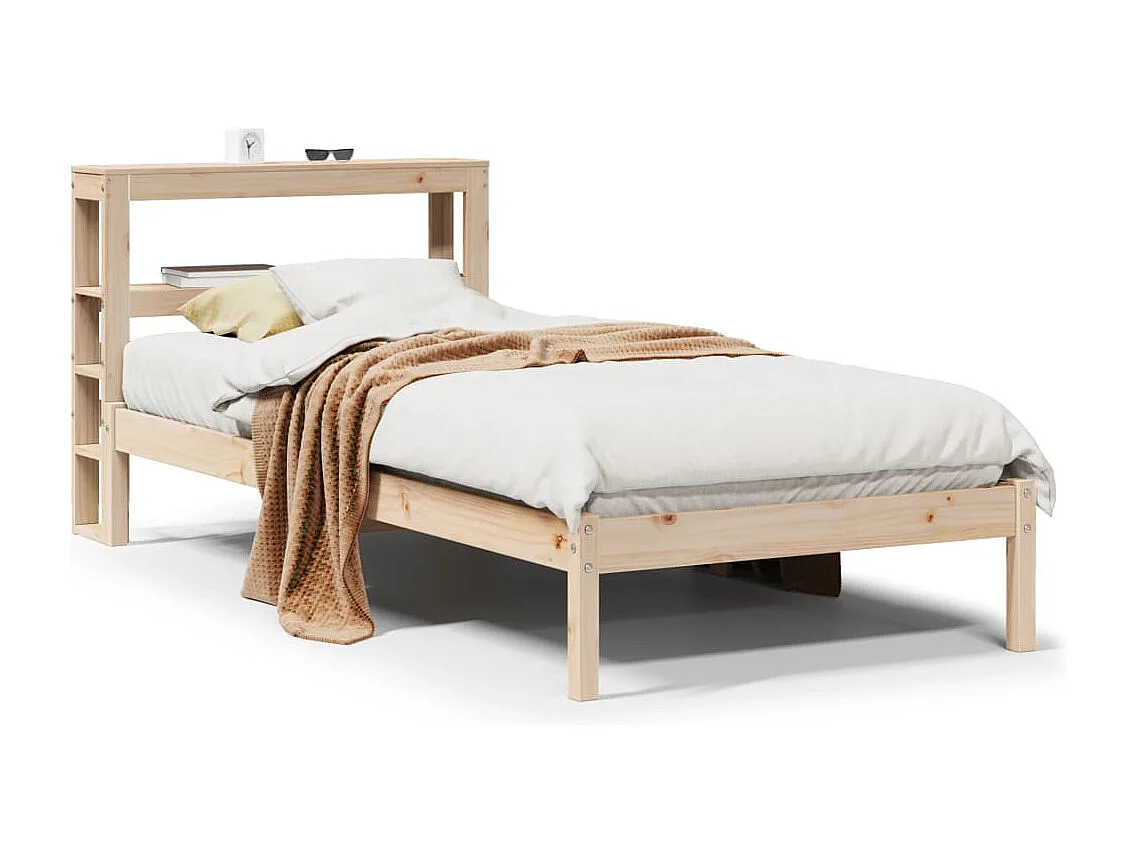 Bedframe zonder matras massief grenenhout 75x190 cm
