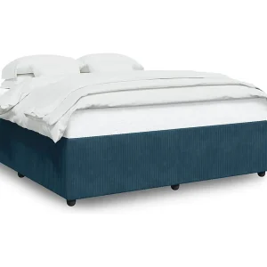 Bedframe fluweel blauw 180×200 cm Bedframe fluweel blauw 180×200 cm