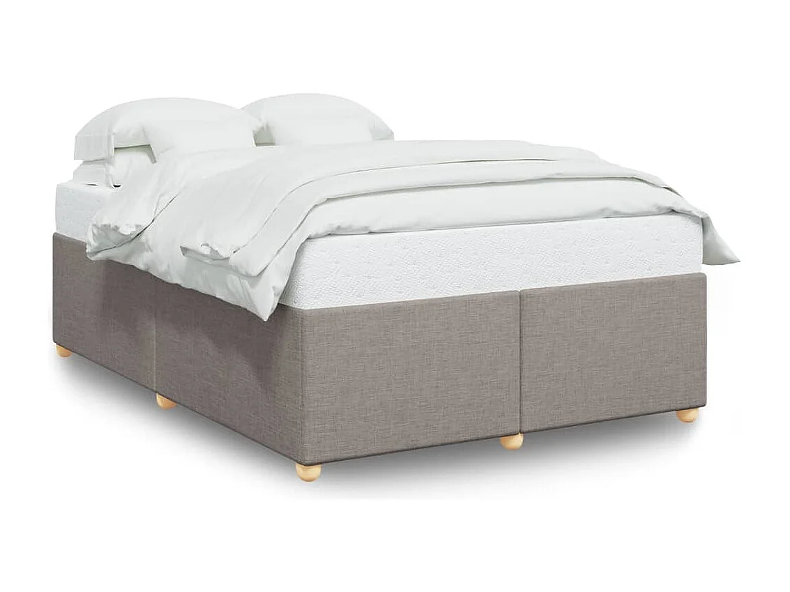 Bedframe zonder matras stof taupe 140x200 cm