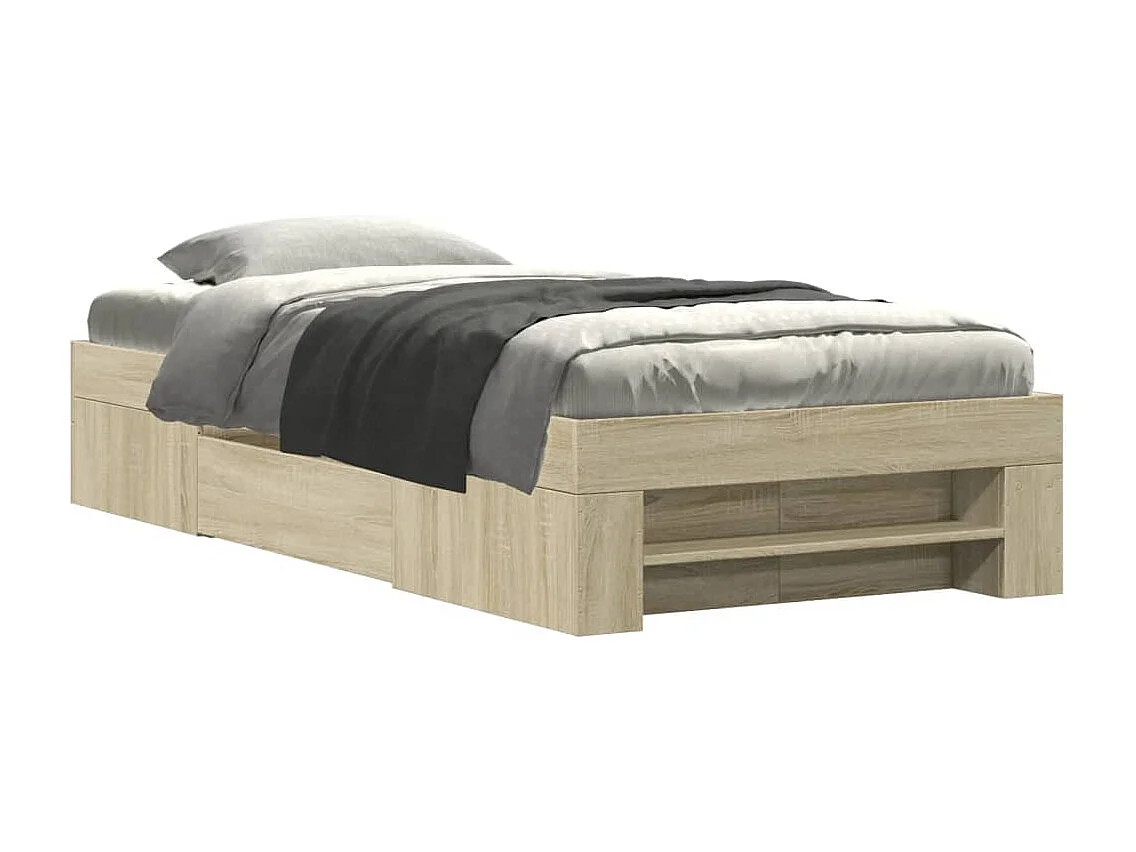 Bedframe zonder matras hout sonoma eikenkleurig 90x200 cm