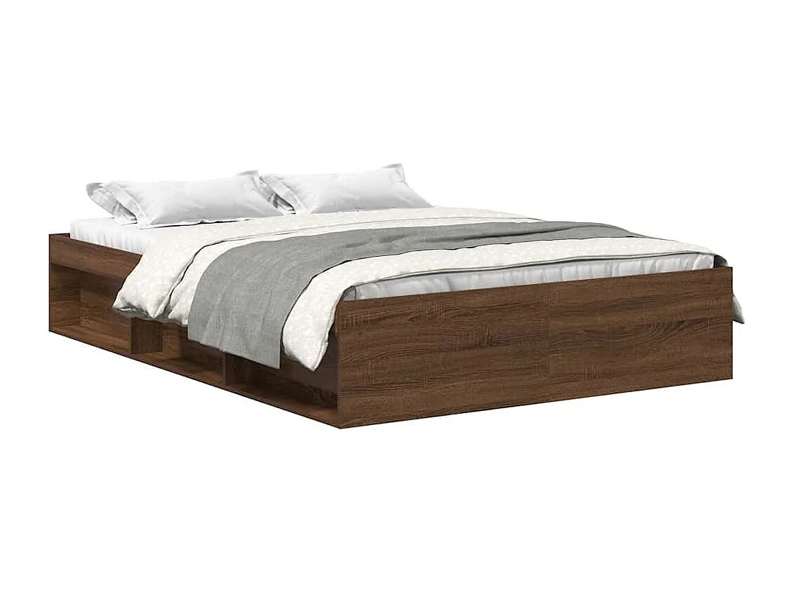 Bedframe bruin eikenkleur 140x200 cm