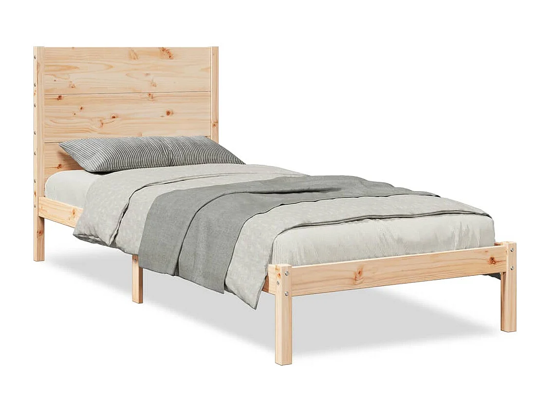 Bedframe extra lang zonder matras massief hout 100x210 cm