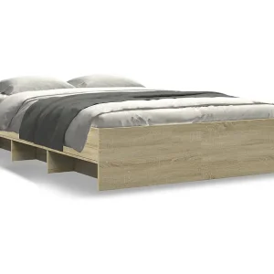 Bedframe zonder matras hout sonoma eikenkleurig 120×190 cm Bedframe zonder matras hout sonoma eikenkleurig 120×190 cm