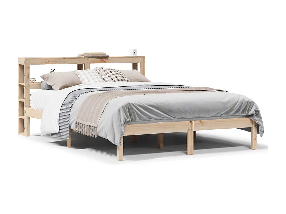 Bedframe zonder matras massief grenenhout 120x190 cm