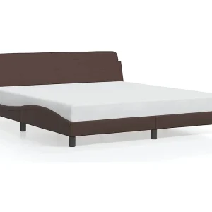 Bedframe "Dover" kunstleer bruin 180×200 cm