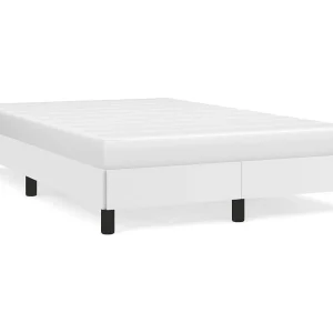 Bedframe zonder matras 120×190 cm kunstleer wit Bedframe zonder matras 120×190 cm kunstleer wit
