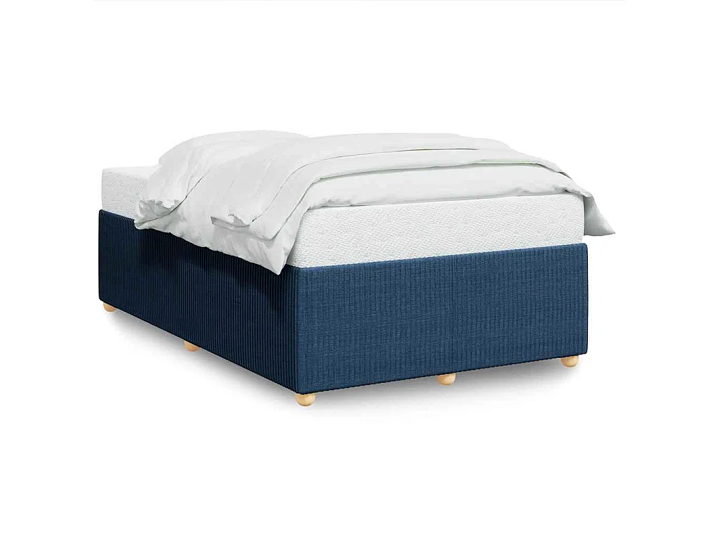 Bedframe zonder matras 120x200 cm stof blauw