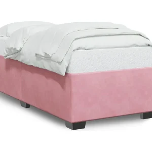 Bedframe fluweel roze 100×200 cm Bedframe fluweel roze 100×200 cm