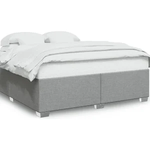 Bedframe zonder matras stof lichtgrijs 180×200 cm Bedframe zonder matras stof lichtgrijs 180×200 cm