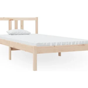 Bedframe massief hout 90×190 cm