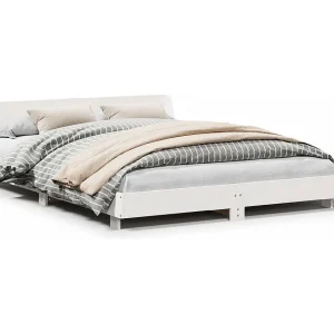Bedframe zonder matras massief grenenhout wit 140×200 cm Bedframe zonder matras massief grenenhout wit 140×200 cm