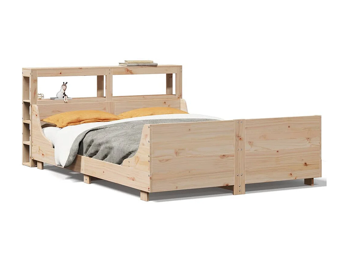 Bedframe zonder matras massief grenenhout 120x200 cm