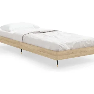 Bedframe zonder matras hout sonoma eikenkleurig 75×190 cm