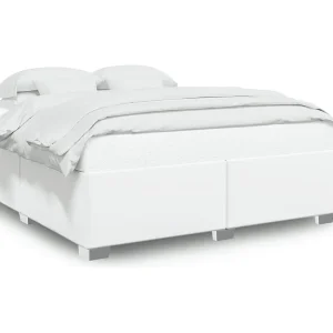 Bedframe kunstleer wit 180×200 cm Bedframe kunstleer wit 180×200 cm