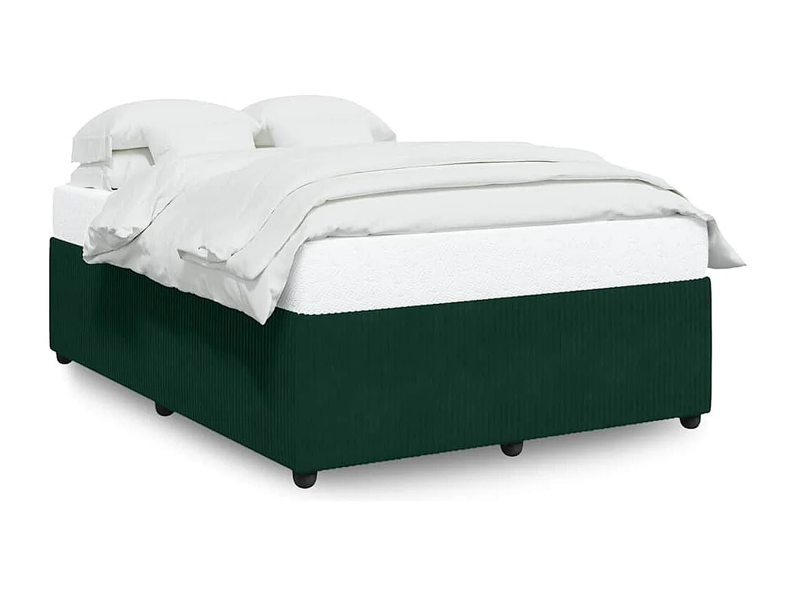 Bedframe zonder matras 160x200 cm fluweel donkergroen