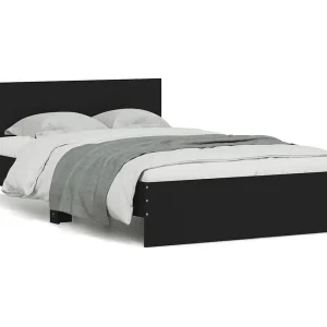 Bedframe met hoofdeinde zwart 120×190 cm Bedframe met hoofdeinde zwart 120×190 cm