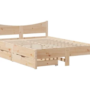Bedframe met lades massief grenenhout 120×190 cm Bedframe met lades massief grenenhout 120×190 cm
