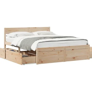 Bedframe zonder matras massief grenenhout 160×200 cm Bedframe zonder matras massief grenenhout 160×200 cm