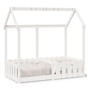 Bedhuis wit massief grenenhout 70×140 cm Bedhuis wit massief grenenhout 70×140 cm