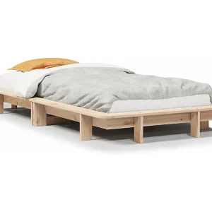Bedframe zonder matras massief grenenhout 100×200 cm Bedframe zonder matras massief grenenhout 100×200 cm