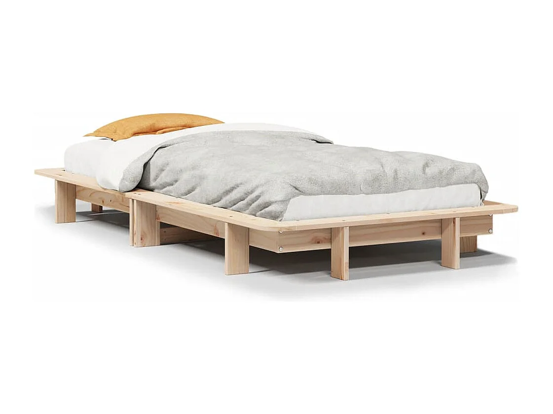 Bedframe zonder matras massief grenenhout 100x200 cm