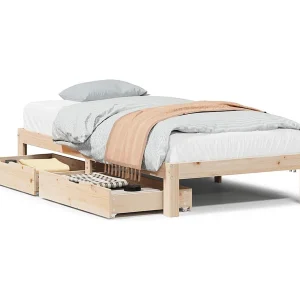 Bedframe met lades massief grenenhout 90×200 cm Bedframe met lades massief grenenhout 90×200 cm