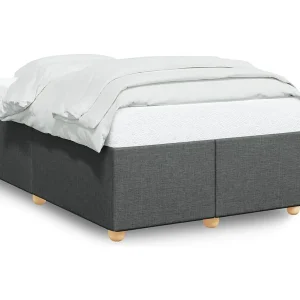 Bedframe zonder matras 120×200 cm stof donkergrijs Bedframe zonder matras 120×200 cm stof donkergrijs