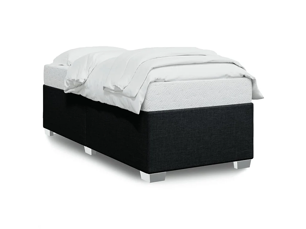 Bedframe zonder matras 90x190 cm stof zwart