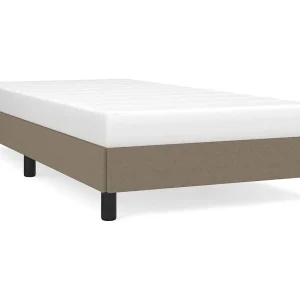 Bedframe zonder matras 80×200 cm stof taupe
