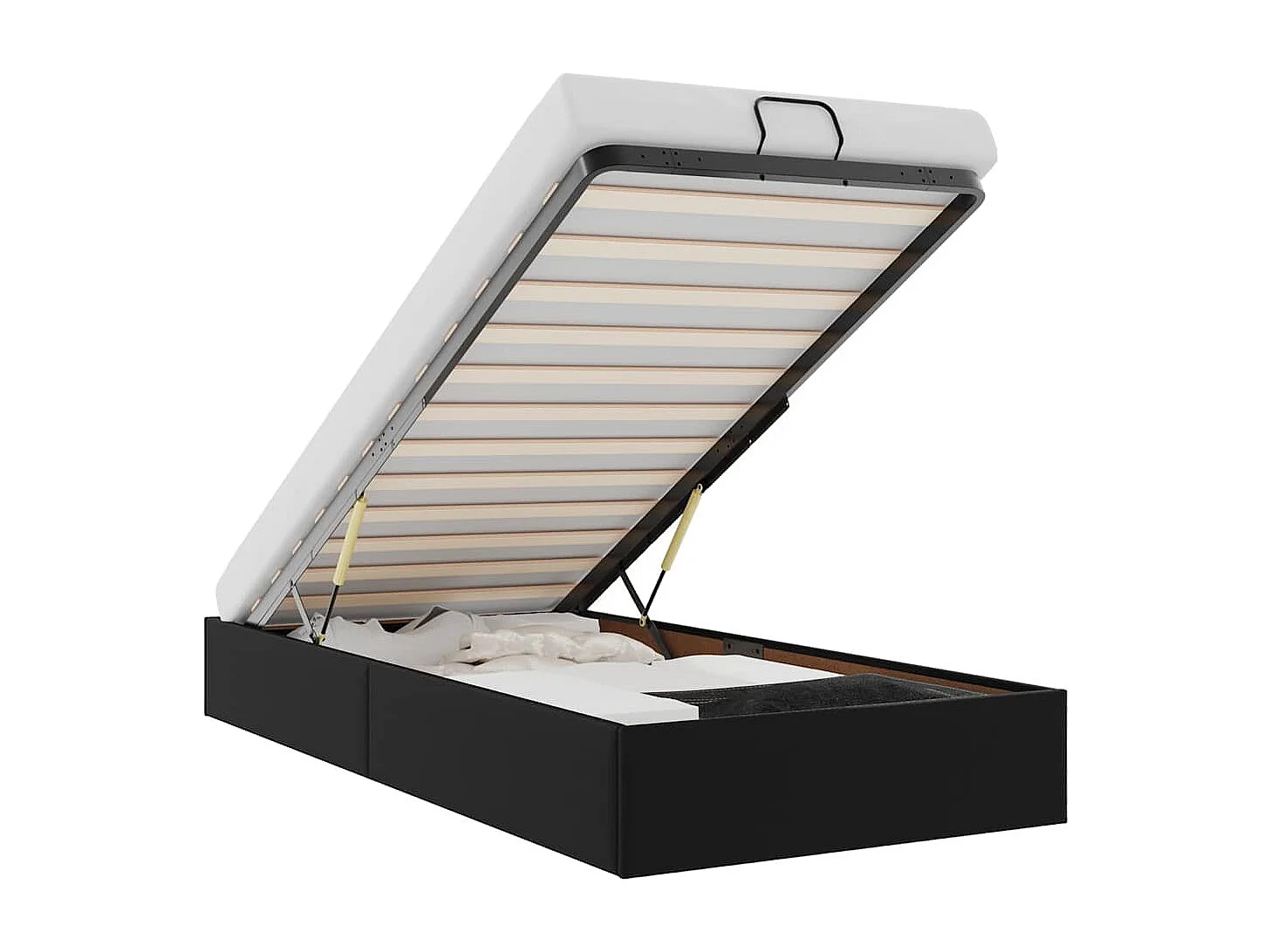 Bedframe zonder matras 90x200 cm kunstleer zwart