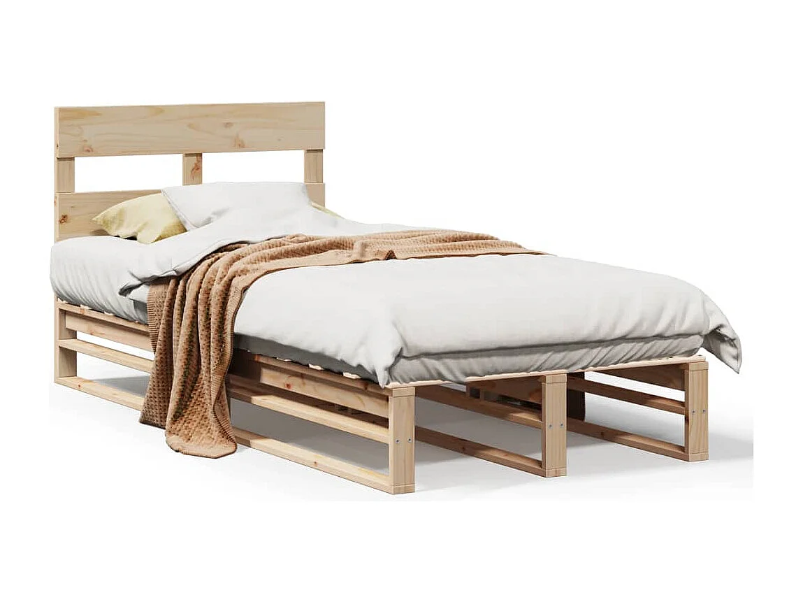 Bedframe zonder matras massief grenenhout 100x200 cm