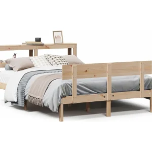Bedframe zonder matras massief grenenhout 150×200 cm Bedframe zonder matras massief grenenhout 150×200 cm