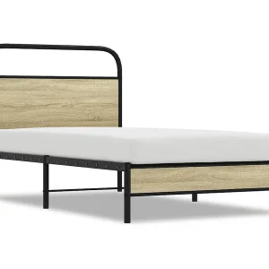 Bedframe zonder matras bewerkt hout sonoma eikenkleur 100x200cm