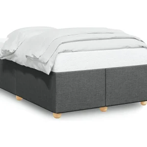 Bedframe zonder matras 120×190 cm stof donkergrijs Bedframe zonder matras 120×190 cm stof donkergrijs
