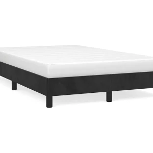 Bedframe zonder matras 120×190 cm fluweel zwart