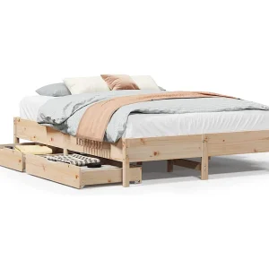 Bedframe zonder matras massief grenenhout 140×190 cm Bedframe zonder matras massief grenenhout 140×190 cm