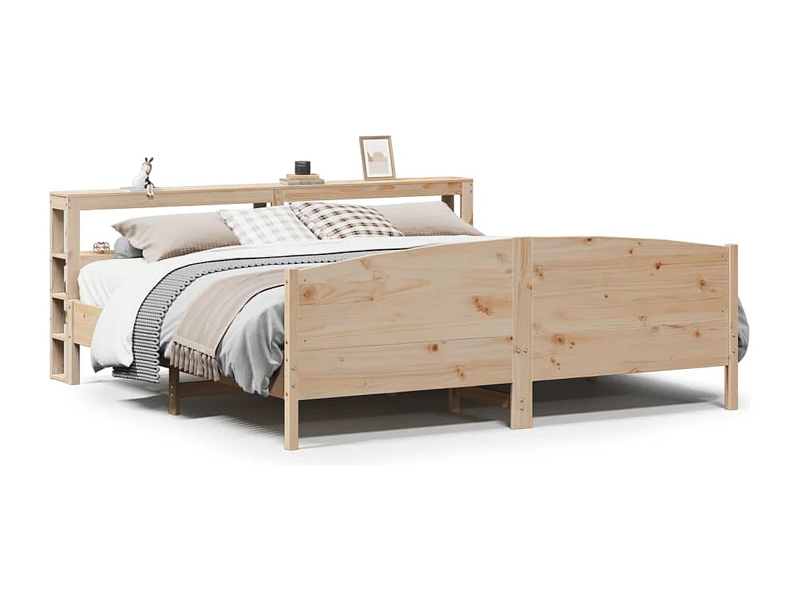 Bedframe zonder matras massief grenenhout 180x200 cm