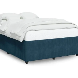 Bedframe fluweel blauw 140×200 cm Bedframe fluweel blauw 140×200 cm