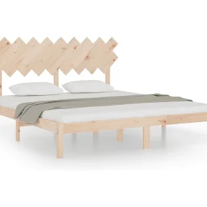 Bedframe massief hout 180×200 cm
