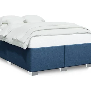 Bedframe zonder matras stof blauw 140×200 cm Bedframe zonder matras stof blauw 140×200 cm