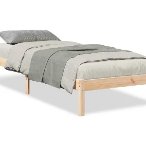 Bedframe extra lang zonder matras massief grenenhout 80×220 cm Bedframe extra lang zonder matras massief grenenhout 80×220 cm