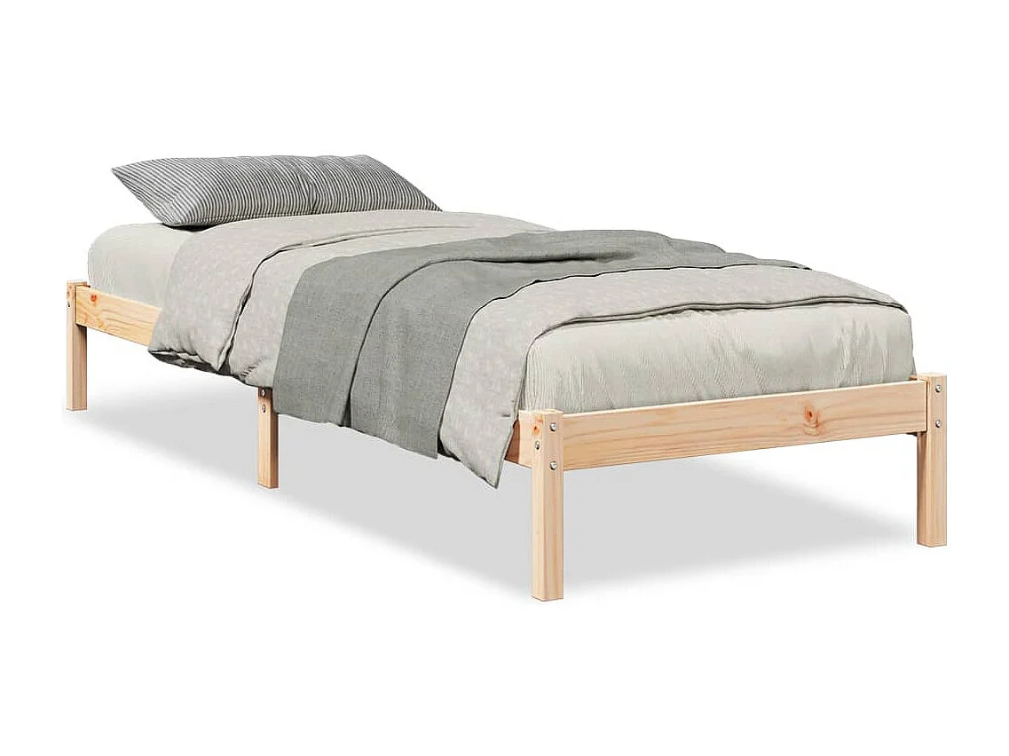 Bedframe extra lang zonder matras massief grenenhout 80x220 cm