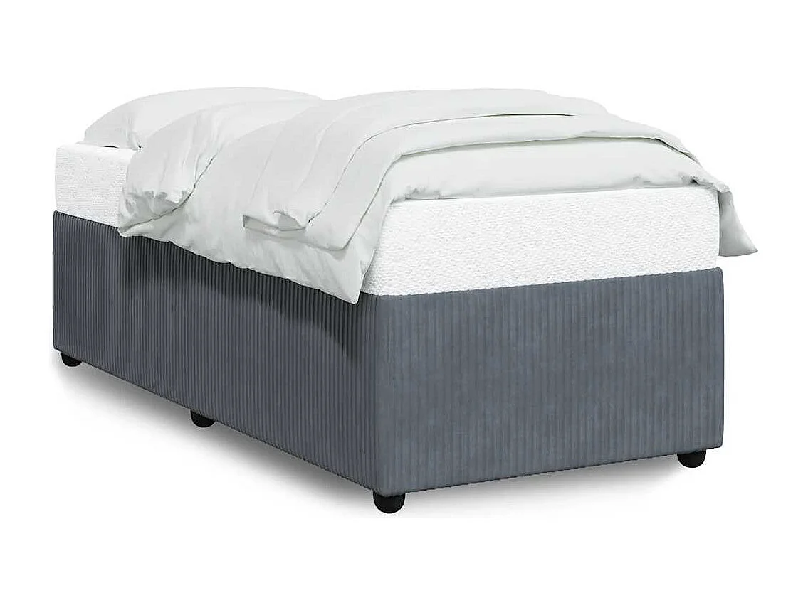 Bedframe zonder matras 90x200 cm fluweel donkergrijs