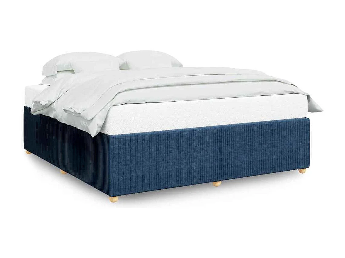 Bedframe zonder matras stof blauw 200x200 cm